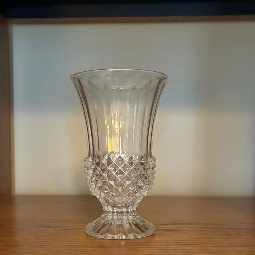 Clear Glass Decorative Vase - Elegant Home Accent